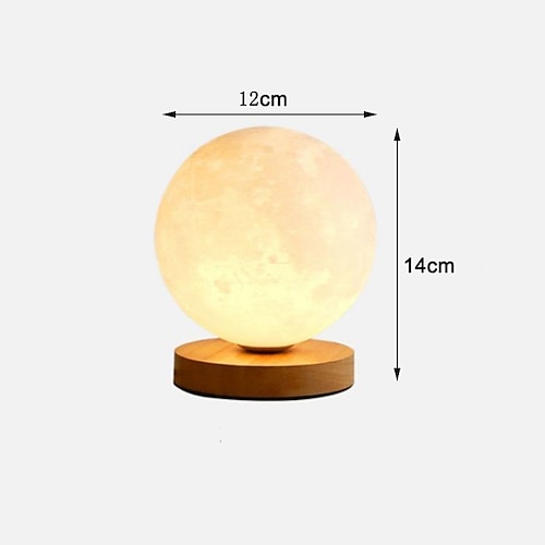 3d mond nachtlicht tischlampe modusumschaltung halloween weihnachten netzstecker 1pc ac85-265v Image