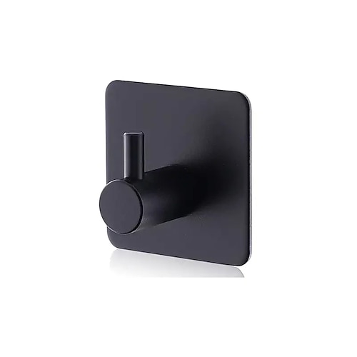 1/2 Stück Klebehaken, strapazierfähige Wandhaken, wasserdichte Edelstahlhaken zum Aufhängen von Mantel, Hut, Handtuch, Kleiderhaken, Wandhalterung für Badezimmer und Schlafzimmer Image