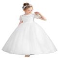 Blumenmädchenkleid, festlicher Tüll, Brautjungfer, formelle Abendkleider für Hochzeit, Ball, Abschlussball, Kleinkind/Kinder/Junior