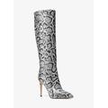 Rue Snake Embossed Leather Knee Boot