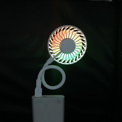 LED Aromatherapy Mini Fan – USB Rechargeable Creative Cooling Fan with Light for Office Sleep Aid