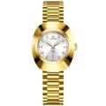 OLEVS Women's Watches Luxury Gold Large Dial Original Wristwatch for Girl Waterproof Luminous Fashionable Diamond Dial Date Week 7017