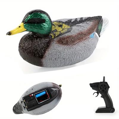 Realistic Green Head Duck Model Toy Boat Dual Version Sealed Waterproof Remote Control Boat For Kids Outdoor Pond Simulation Remote Control Boat