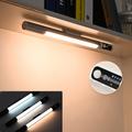 PIR Motion Sensing Night Light Digital Display LED Night Lamp USB Rechargeable Three Colors Dimmable Wine Cabinet Wardrobe Bedroom kitchen Corridor Home Lighting
