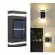 2/4pcs Solar Wall Lamp Outdoor Up and Down Lighting Wall Light Waterproof Garden Light Villa Wall Washing Lamp Outdoor Terrace Courtyard Solar Night Light