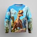 Boys 3D Graphic Animal Dinosaur Sweatshirt Long Sleeve 3D Print Summer Fall Fashion Streetwear Cool Polyester Kids 3-12 Years Outdoor Casual Daily Regular Fit