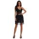 Women's Dancer Belly Dance Dance Performance Belly Dance Costume Night Club Dress Sparkle Shine Polyester Silver Lake blue Black Top Skirt