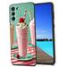 Compatible with Samsung Galaxy S21+ Plus Phone Case Nostalgic-milkshake-diner-symbols-3 Case Silicone Protective for Teen Girl Boy Case for Samsung Galaxy S21+ Plus