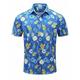 Men's Shirt Summer Hawaiian Shirt Coconut Tree Graphic Prints Leaves Turndown White Yellow Navy Blue Royal Blue Blue Outdoor Street Short Sleeves Print Clothing Apparel Fashion Streetwear Designer