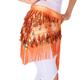 Belly Dance Hip Scarves Women's Training / Performance Terylene Gold Coin / Tassel / Paillette Characters Hip Scarf