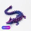 3D Printed Crystal Dragon Gem Dragon 3D Articulated Dragon Toys Rotatable and Dragon Chinese Flexible Realistic Ornament