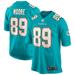 Men's Nike Nat Moore Aqua Miami Dolphins Game Retired Player Jersey
