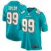 Men's Nike Jason Taylor Aqua Miami Dolphins Game Retired Player Jersey