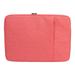 Laptop Sleeve Bag 2 Way Zipper Protective Oxford Cloth Carrying Case for 14.1in 15.4in Notebook Pink