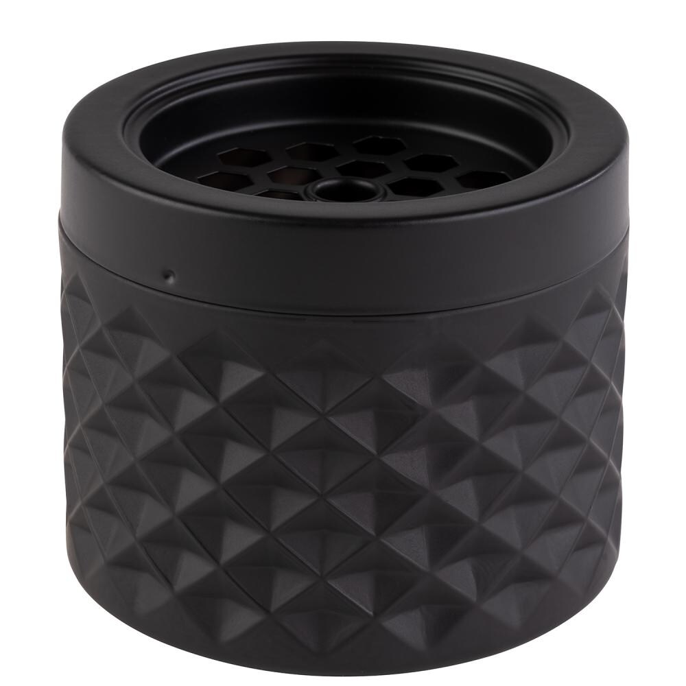 APS Windaschenbecher Ø 9,5 cm, H: 8 cm, Glas matt-schwarz, gefrostet Image