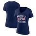 Women's Fanatics Branded Navy Nashville Predators Americana Team V-Neck T-Shirt