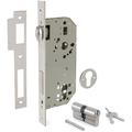 R-2036-50 A-Inox Tesa Lock-Embutida Roller et Key Locks-Tesa 4036 avec cylindre - Inox mat