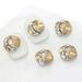 TINYSOME 5Pcs Sparkle Nail Art 3D Nail Rhinestones Gems Metal Nail Art Studs