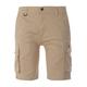 Luke 1977 Mens Club Future Cargo Shorts in Grey - Stone Cotton - Size 30 (Waist)