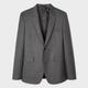 Paul Smith Men's Slim-Fit Dark Grey Wool-Cashmere Two-Button Blazer