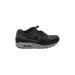 Nike Sneakers: Activewear Platform Casual Black Solid Shoes - Women's Size 8 - Round Toe