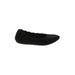 Skechers Flats: Slip On Wedge Casual Black Solid Shoes - Women's Size 8 1/2 - Almond Toe