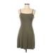 Forever 21 Casual Dress - Mini: Gray Solid Dresses - Women's Size Medium