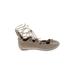 Bernie Mev Flats: Tan Shoes - Women's Size 36 - Round Toe