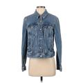 J.Crew Factory Store Denim Jacket: Short Blue Jackets & Outerwear - Women's Size Medium