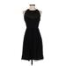 J.Crew Collection Cocktail Dress - A-Line Halter Sleeveless: Black Print Dresses - Women's Size 00