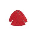 Balabala Jacket: Red Solid Jackets & Outerwear - Kids Girl's Size 90