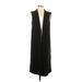 The Limited Casual Dress - Shift Plunge Sleeveless: Black Solid Dresses - Women's Size Small