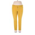 Old Navy Jeggings - High Rise Skinny Leg Boyfriend: Yellow Bottoms - Women's Size 14 - Dark Wash