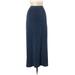 Lou & Grey Casual Maxi Skirt Maxi: Blue Print Bottoms - Women's Size Medium