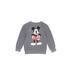 Disney Sweatshirt: Gray Marled Tops - Kids Boy's Size Small