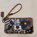 Coach Bags | Coach Purple Blue And White Denim Patchwork Wristlet Wallet | Color: Blue/Purple | Size: Wristlet