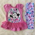 Disney Matching Sets | Disney Minnie Mouse Matching Set | Color: Pink/White | Size: 2tg