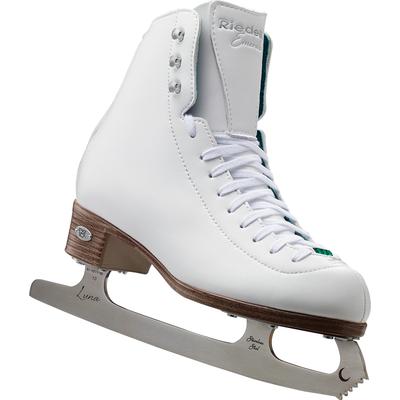 Riedell Emerald Junior Girls Figure Skates with Eclipse Luna Blades White