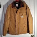 Carhartt Jackets & Coats | Carhartt Canvas Quilted Arctic Coat Jacket Size Medium C003-Brn Corduroy Collar | Color: Brown/Tan | Size: M