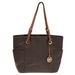 Michael Kors Bags | Michael Kors Brown Signature Coated Canvas And Leather Jet Set Tote | Color: Brown/Tan | Size: Os