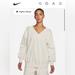 Nike Tops | Nike Sportswear Phoenix Fleece Women’s Oversized V-Neck Sweatshirt | Color: Cream | Size: Xs