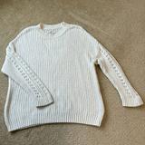 American Eagle Outfitters Sweaters | American Eagle Crewneck Knit Sweater Color Cream Size M | Color: Cream | Size: M