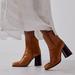 Free People Shoes | Nib-Free People Naomi Ankle Heel Boots - Caramel Cafe - 9 | Color: Brown/Tan | Size: 9