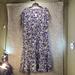 Madewell Dresses | Madewell Women Size Large Midi Fit & Flare Dress Floral Button Down Viscose Nwt | Color: Blue/Purple | Size: L