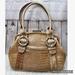 Nine West Bags | Nine West Tan Faux Croc Satchel Bag | Color: Tan | Size: Os