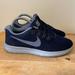 Nike Shoes | Nike Free Rn 2017 Womens Shoes Navy Blue Athletic Road Running Sneakers Size 8.5 | Color: Blue/White | Size: 8.5