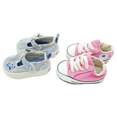 Converse Shoes | 2 Pairs Of Baby Shoes Size 1 Converse And Children's Place 0-6 Months Pink Blue | Color: Blue/Pink | Size: 1bb