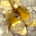 Michael Kors Shoes | Michael Kora Gold Wedges | Color: Gold | Size: 9