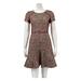 J. Crew Dresses | J Crew Women Mixed Tweed Metallic Fit & Flare Dress Size 4 Red Garnet Cotton Nwt | Color: Red | Size: 4