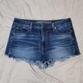 American Eagle Outfitters Shorts | American Eagle Outfitters Aeo Womens Vintage Hi-Rise Festival Denim Shorts Sz 12 | Color: Blue/White | Size: 12